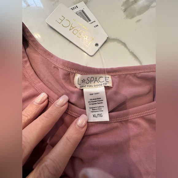 NWT $125 L*Space Balboa Dress size XL rose color. - Picture 7 of 10